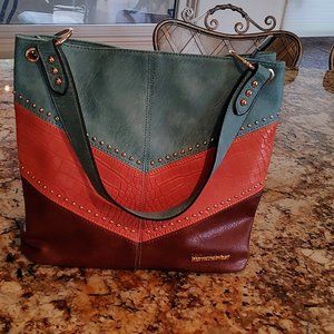 Montana West faux leather purse 13"X12" beautiful